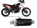 HP Corse exhaust SP-1 Titan Short HIGH black AS til Yamaha Ténéré 700