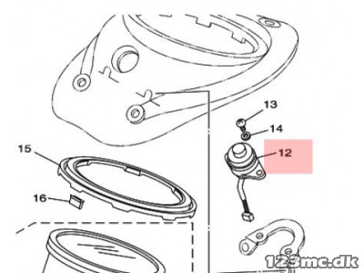 Knap til speedo - XVS 1100