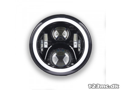 LED Forlygte 7 Sort - VL 1500