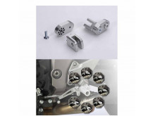 LSL Justerbar Fodhviler Adapter Front Honda Modeller