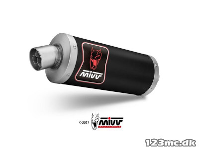 Mivv Dakar Slip-On Sort Rustfri Stål Tenere 700 (19-&gt,)