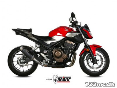 Mivv GP Pro Rustfri Sort Stål udstødning CB 500 F (19-24)