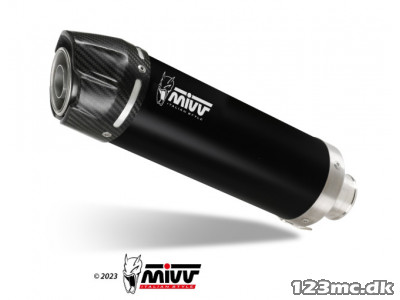 Mivv GP Slip-On Sort Rustfri Stål FZ1 S/N Fazer (06-12)