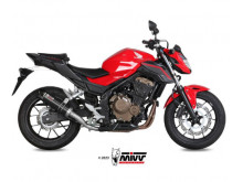 Mivv GP Sort Rustfri Med Carbon Udstødning CB 500 F (16-18)