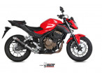 Mivv GP Sort Rustfri Udstødning CB 500 F (16-18) til Honda CB 500 Four