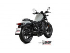 Mivv HR-1 Slip-On Alu Tip CMX 500 (22-24) til Honda CMX 500 Rebel