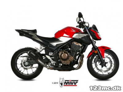 Mivv MK3 Rusfri Sort Stål Udstødning CB 500 F (19-24)