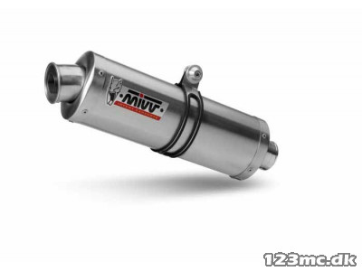 Mivv Oval rustfri Slip-on - GSF 650 / GSX 650 F