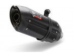 Mivv Suono Slip-On Sort Rustfri Stål GSR 750 (11-16) til Suzuki GSR 600