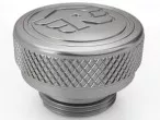 Oil filler cap silver