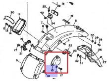 Original Cover støddæmper V - XV 535