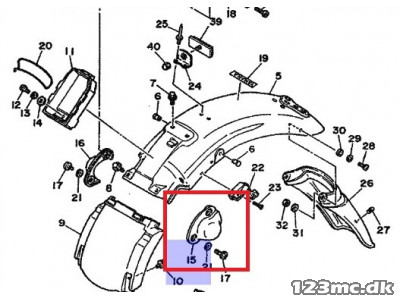 Original Cover støddæmper V - XV 535