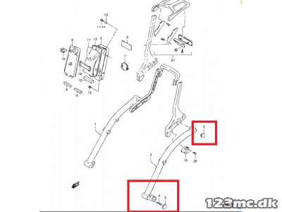 Original Suzuki - Chrom prop Struts