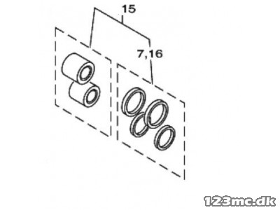Original Yamaha Bremse kaliber rep kit xvs 1100 front