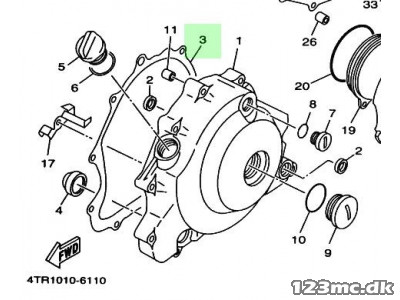 Pakning Generator dæksels - Yamaha XVS 650