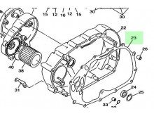 Pakning Koblings dæksel - Yamaha XVS 650