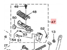 Passager fodhviler - Yamaha XV 535 Original