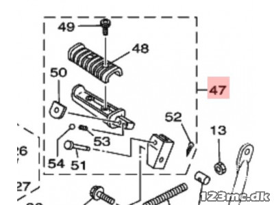 Passager fodhviler - Yamaha XV 535 Original