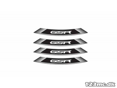 Rimstick GSR hvid Sæt til både foran og bagpå