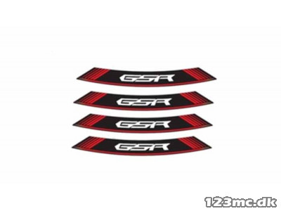 Rimstick GSR rød Sæt til både foran og bagpå