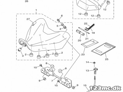 Sæde MT-07 2014-2017 -20%