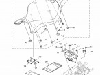 Sæde MT-10 -20% 2017-2020, B67-24730-00 til Yamaha