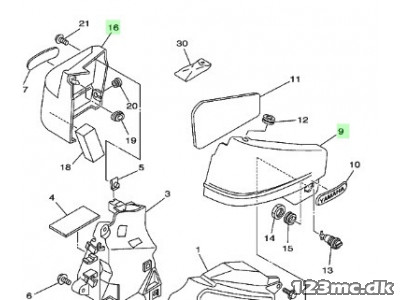 Sidedæksler - XVS 650 Dragstar