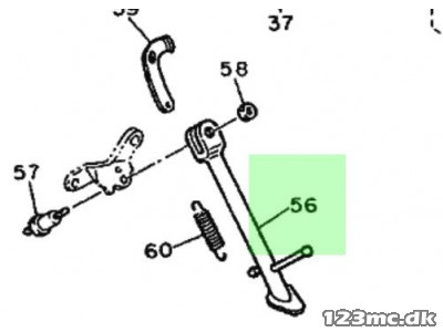 Sidestøttefod - Yamaha XV 535