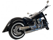 Skyline - Euro 2 slip-on udstødning til Yamaha XV1600