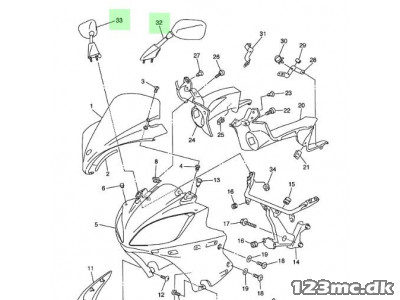 Spejle OEM - Yamaha FZ6-S