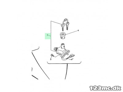 Tændingslås Original - Yamaha JogR