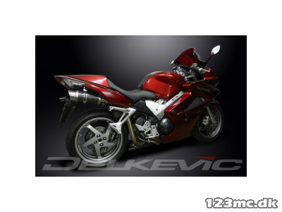 Udstødning Delkevic Rund Carbon - Honda VFR 800