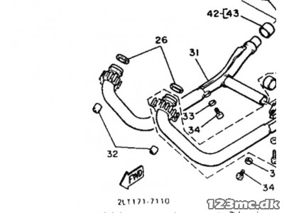V-Max 1200 - udstødningspakning