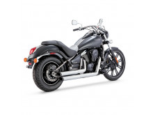 Vance & Hines Twin Slash Staggered Chrome Udstødning VN 900