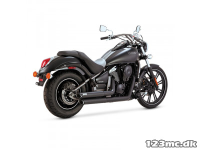 Vance & Hines Twin Slash Staggered Sort Udstødning VN 900