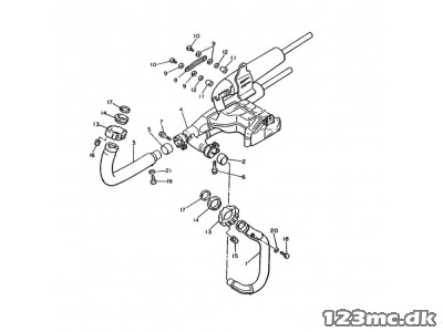 Yamaha - XV 1100 Forrør