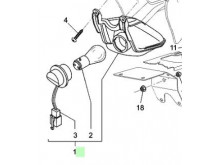 Yamaha MT03 - Original Baglygte
