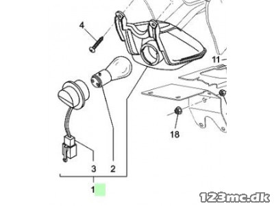 Yamaha MT03 - Original Baglygte