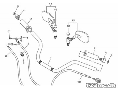 Yamaha XVS 950A - original Styr